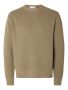 selected-miesten-neulepaita-bert-relaxed-knit-stu-crew-armeijanvihrea-3