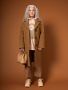 Dixi Coat Flare Villakangastakki 105cm. Kameli