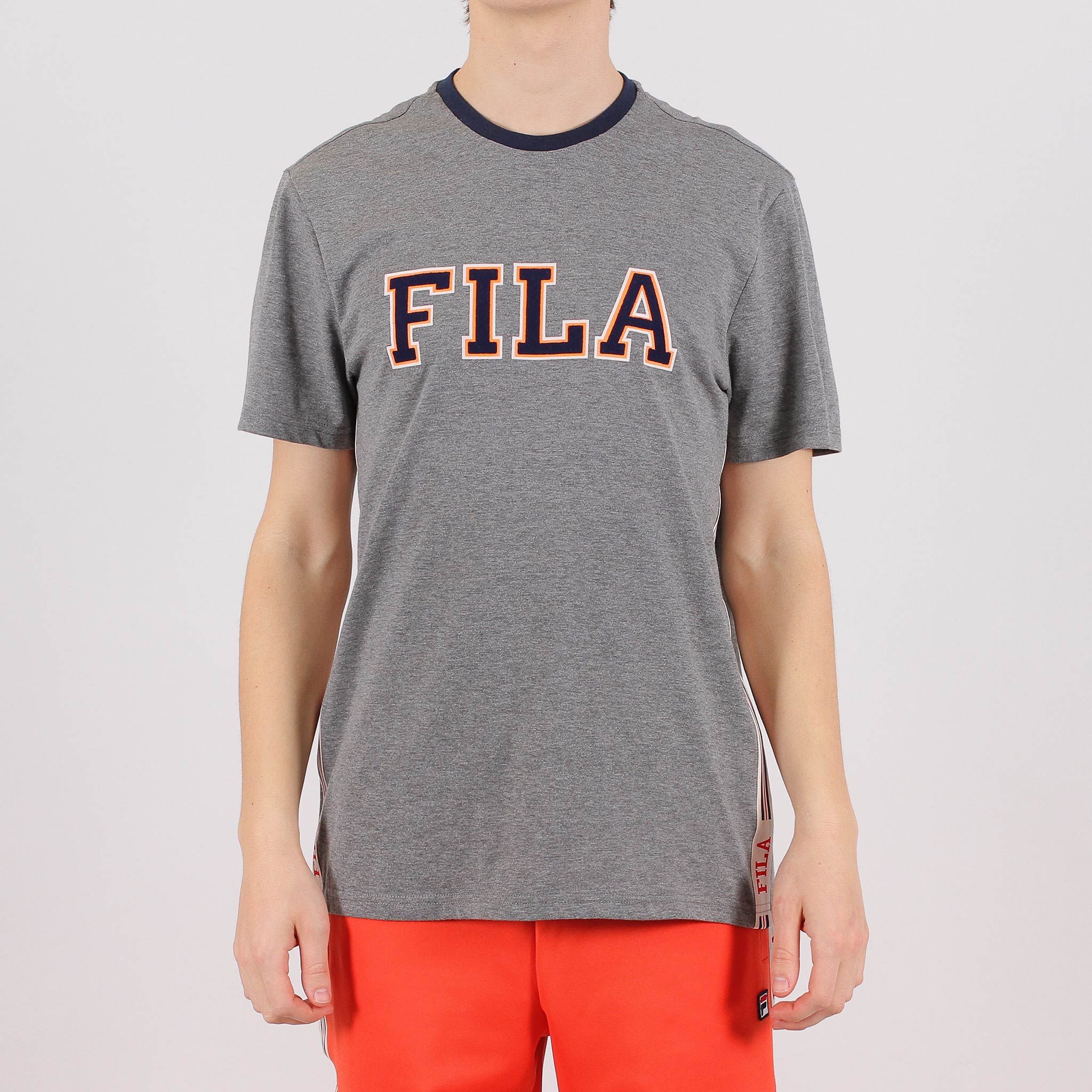 FILA Miesten T paita Hank Tee Ss Keskiharmaa Kekale
