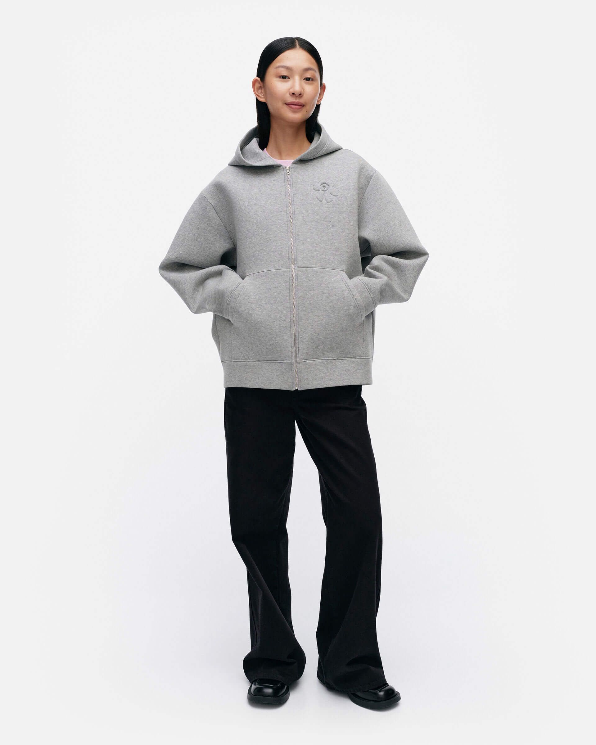 Marimekko unisex huppari, AAJU UNIKKO PLACEMENT Grafiitti