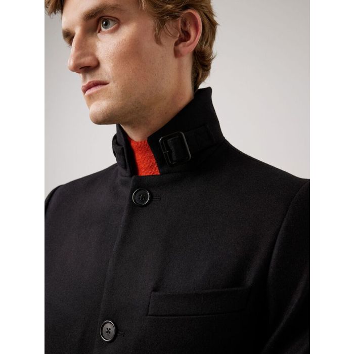 J.Lindeberg Miesten Villakangastakki HOLGER COMPACT MELTON COAT Musta