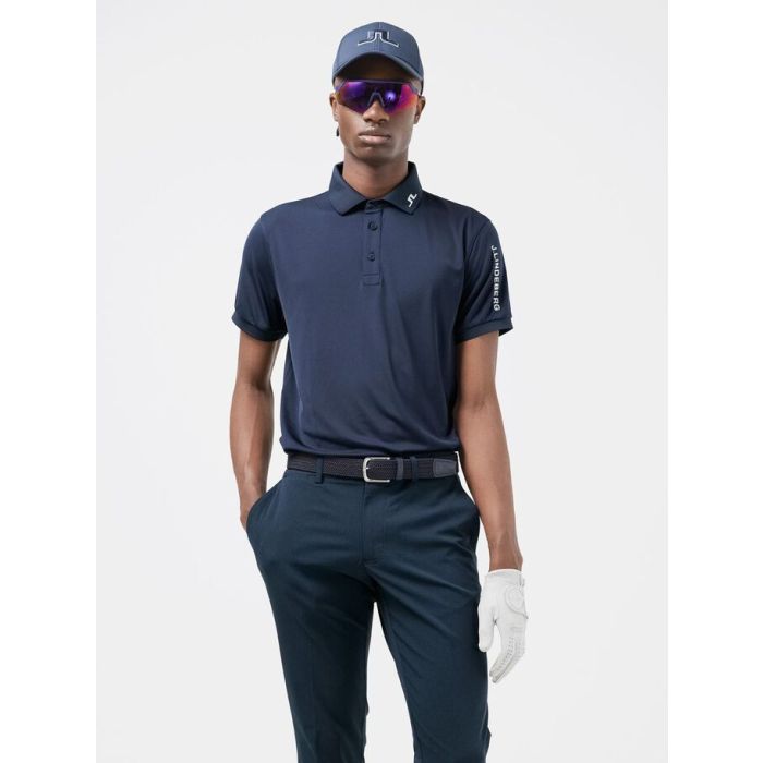 J.Lindeberg Miesten Pikeepaita TOUR TECH GOLF REG FIT GOLF POLO Tummansininen