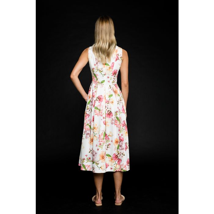 Andiata Naisten Mekko Julitta Dress Moniv rinen Kuosi Kek le