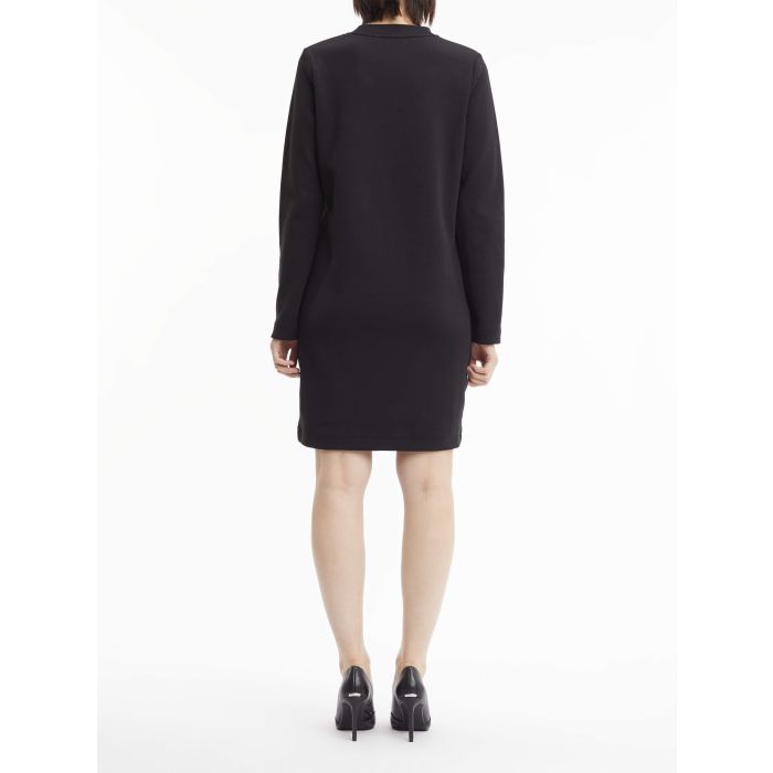 calvin-klein-naisten-mekko-micro-logo-c-neck-dress-ls-musta-2