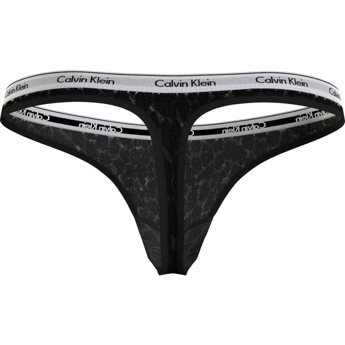 Calvin Klein naisten stringit, CK HIGH LEG THONG Musta - Kekäle