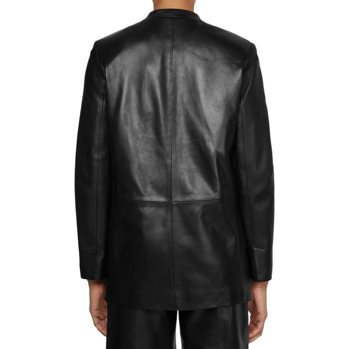 calvin-klein-women-naisten-nahkajakku-leather-v-neck-blazer-musta-2