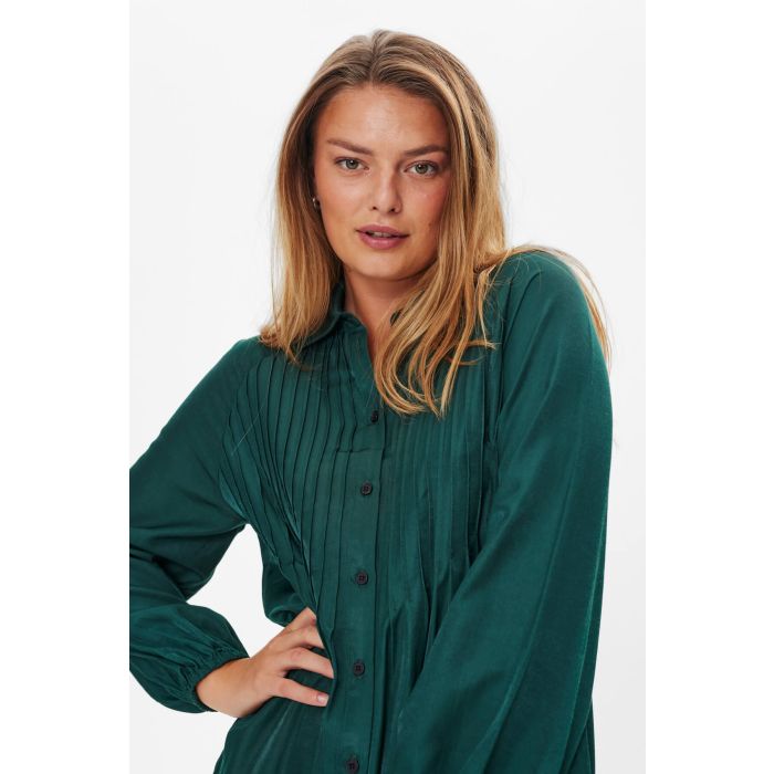 freequent-naisten-mekko-zandra-dress-tummanvihrea-4