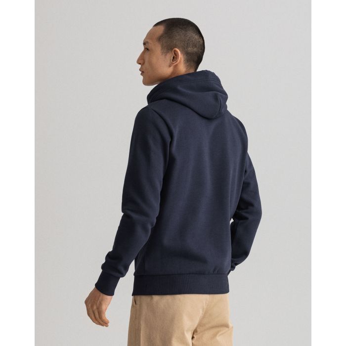 gant-miesten-huppari-tonal-archive-shield-sweat-hoodie-tummansininen-2