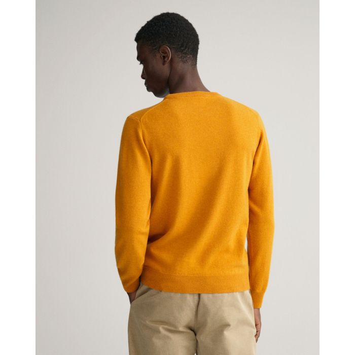 gant-miesten-neule-superfine-lambwool-crew-sinapinkeltainen-2