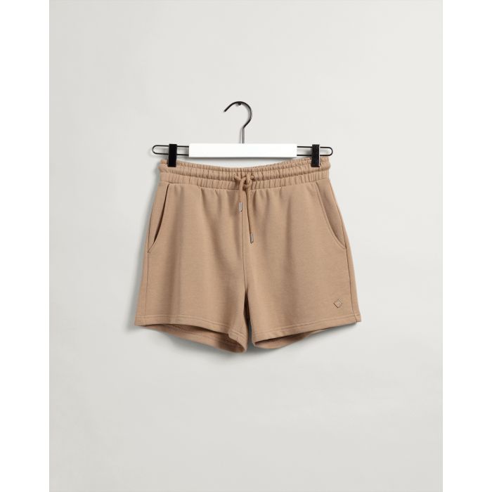 gant-naisten-collegeshortsit-rel-icon-g-shorts-vaalea-beige-1