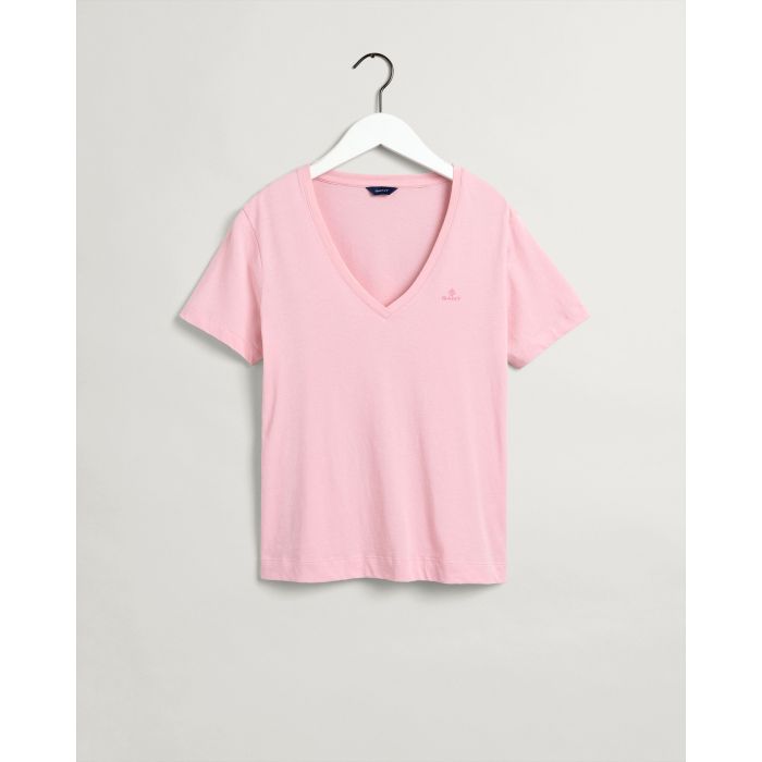 gant-naisten-t-paita-original-v-neck-ss-t-shirt-pinkki-3