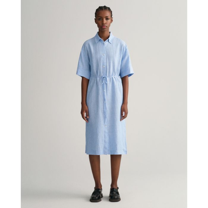 gant-pellavapaitamekko-relaxed-ss-linen-shirt-dress-vaaleansininen-1