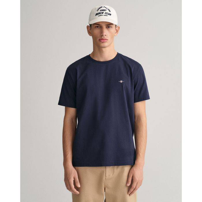gant-t-paita-solid-t-shirt-tummansininen-1