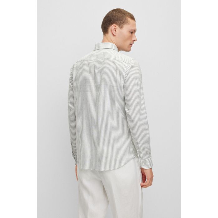 hugo-boss-kauluspaita-c-hal-bd-cotton-linen-raidallinen-vihrea-2
