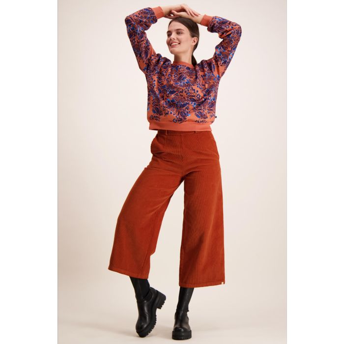kaiko-naisten-collegepaita-chunky-sweatshirt-oranssi-kuosi-1