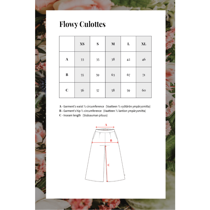 Kaiko, Naisten Housut, Flowy Culottes Musta