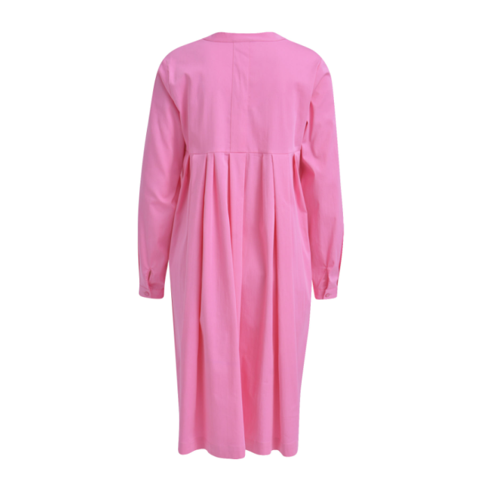 milano-italy-mekko-dress-w-button-placket-pinkki-2