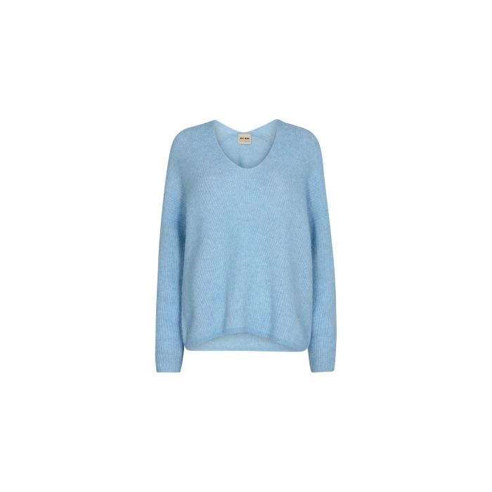mos-mosh-naisten-neule-thora-v-neck-neule-sininen-1