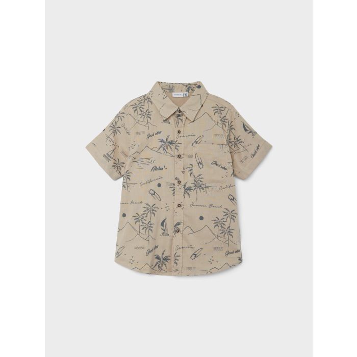 name-it-kauluspaita-nkmferia-ss-shirt-beige-1