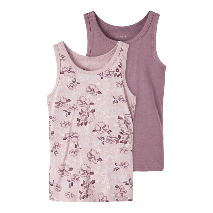 Name It lasten toppi, NMFTANK TOP 2P ARTICLE FLOWERS Liila - Kekäle