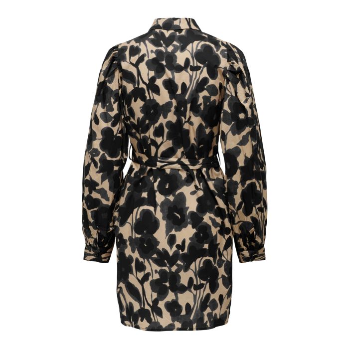only-mekko-onljada-ls-volume-shirt-dress-musta-kuosi-2