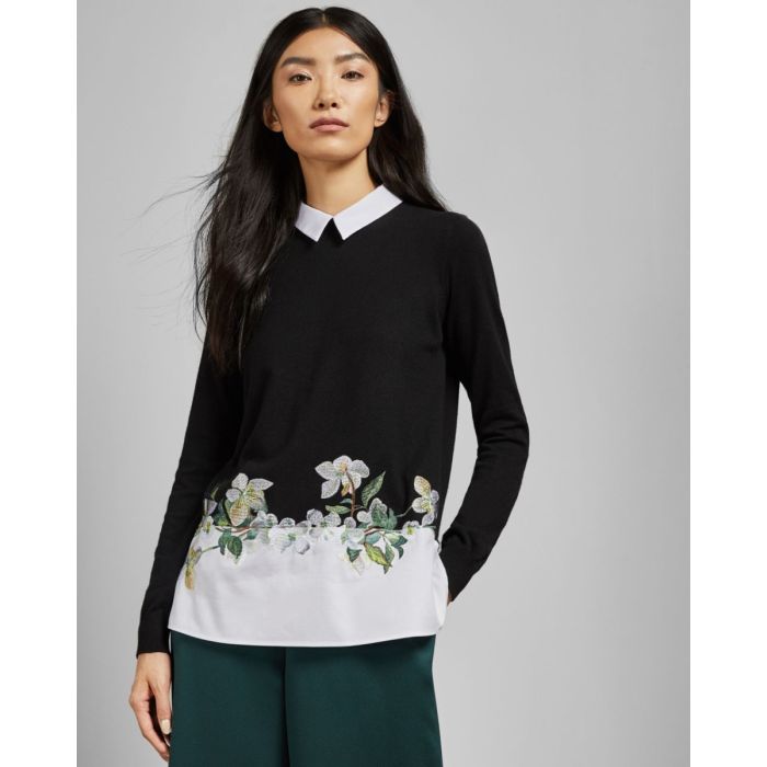 Ted Baker Naisten Neulepaita Gorgiin Knit Musta Kuosi Kek le