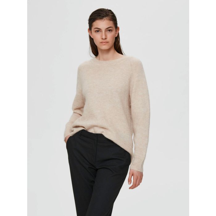 selected-femme-naisten-neule-slflulu-ls-knit-o-neck-noos-luonnonvalkoinen-1
