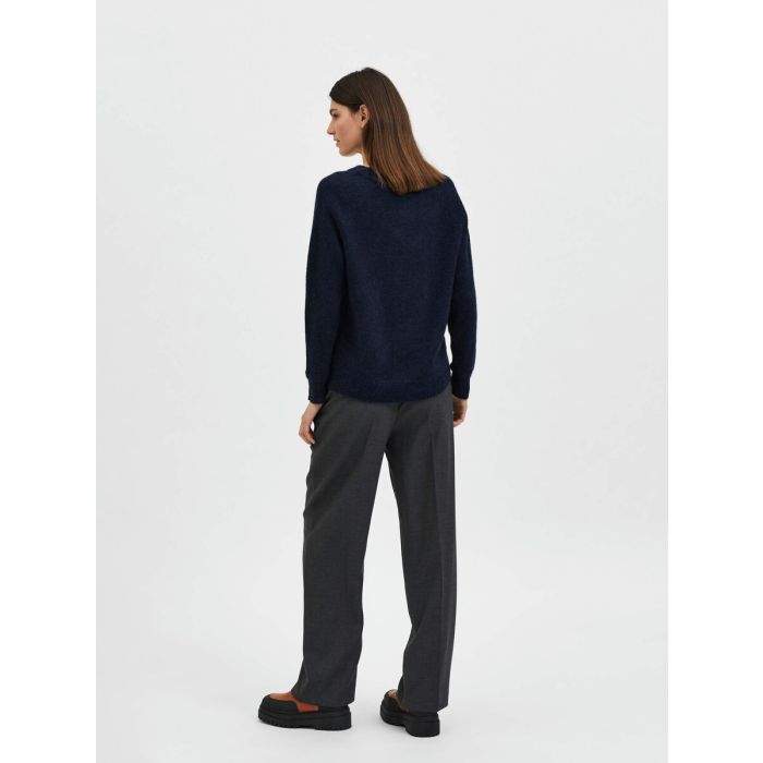 selected-femme-naisten-neule-slflulu-ls-knit-o-neck-noos-tummansininen-2