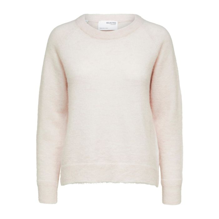 selected-femme-naisten-neulepaita-lulu-ls-knit-o-neck-vaaleanpunainen-1