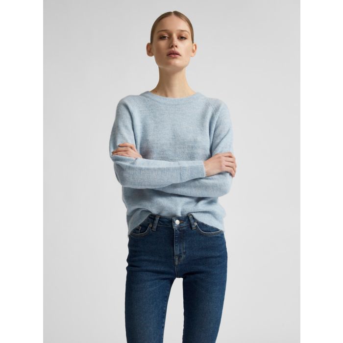 selected-femme-naisten-neulepaita-lulu-ls-knit-o-neck-vaaleansininen-1