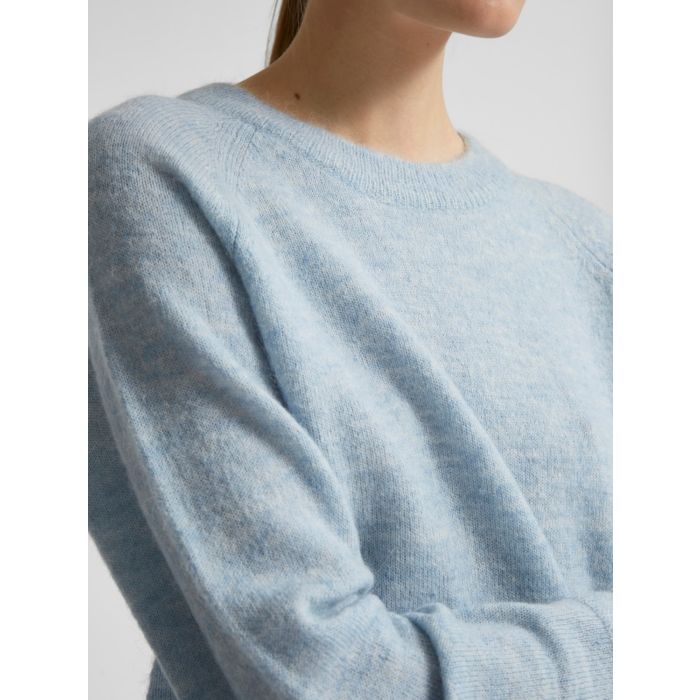 selected-femme-naisten-neulepaita-lulu-ls-knit-o-neck-vaaleansininen-4