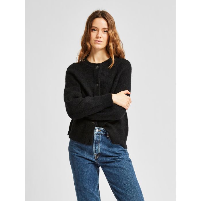 selected-femme-naisten-neuletakki-lulu-ls-knit-short-cardigan-musta-1