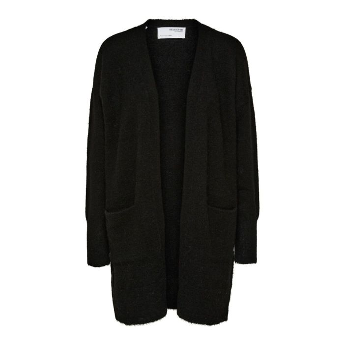 selected-femme-naisten-neuletakki-lulu-new-knit-long-cardigan-musta-1