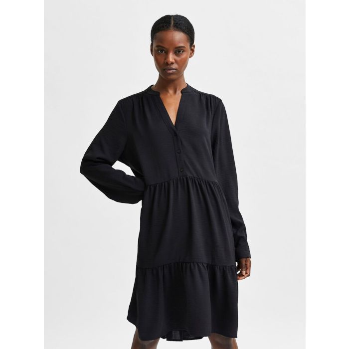 selected-femme-naisten-vyomekko-slfmivia-ls-short-dress-b-noos-musta-1