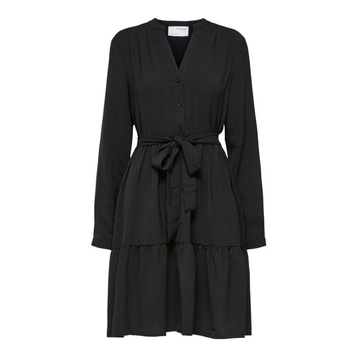 selected-femme-naisten-vyomekko-slfmivia-ls-short-dress-b-noos-musta-3