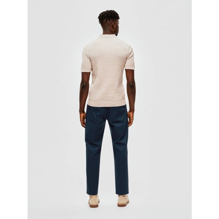 selected-miesten-pikeepaita-slh-madden-ss-knit-polo-beige-2