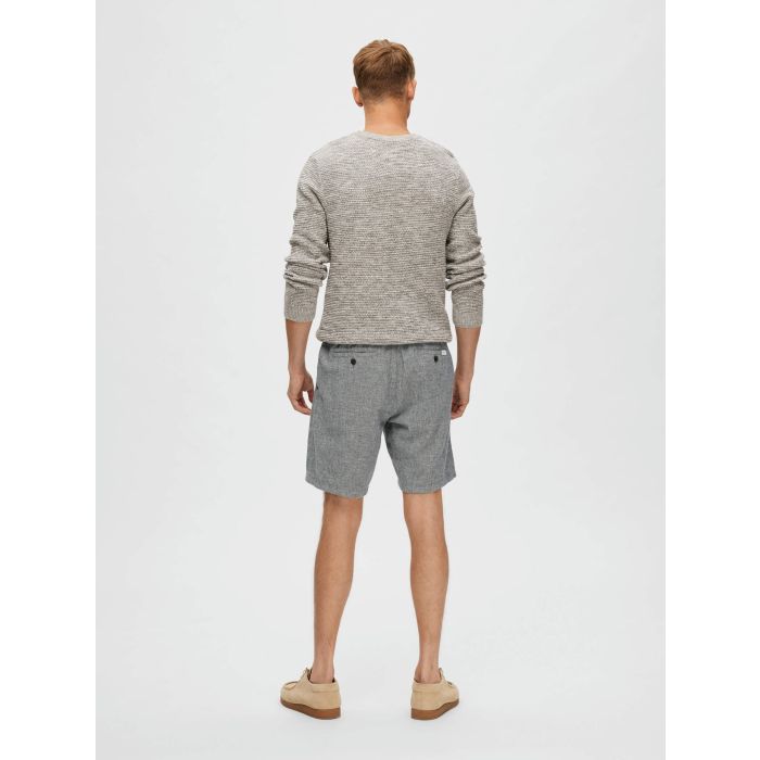 selected-shortsit-comfort-brody-linen-shorts-sininen-kuosi-2