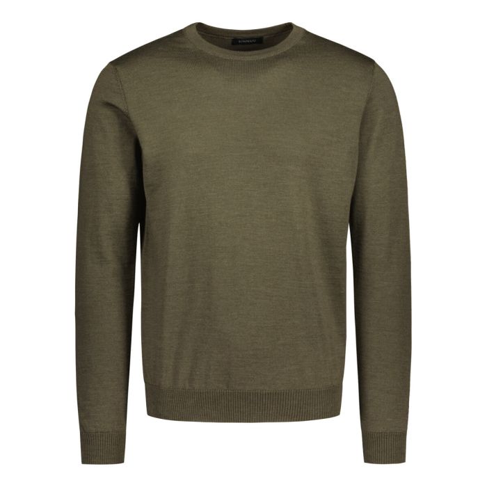 sinnuu-miesten-neule-merino-crew-armeijanvihrea-1