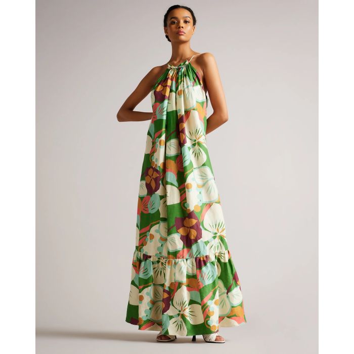 ted-baker-naisten-maximekko-dulina-dress-vihrea-kuosi-1
