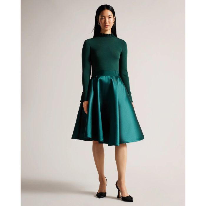 ted-baker-naisten-mekko-zadi-dress-tummanvihrea-1