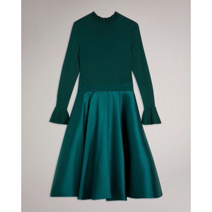 ted-baker-naisten-mekko-zadi-dress-tummanvihrea-3