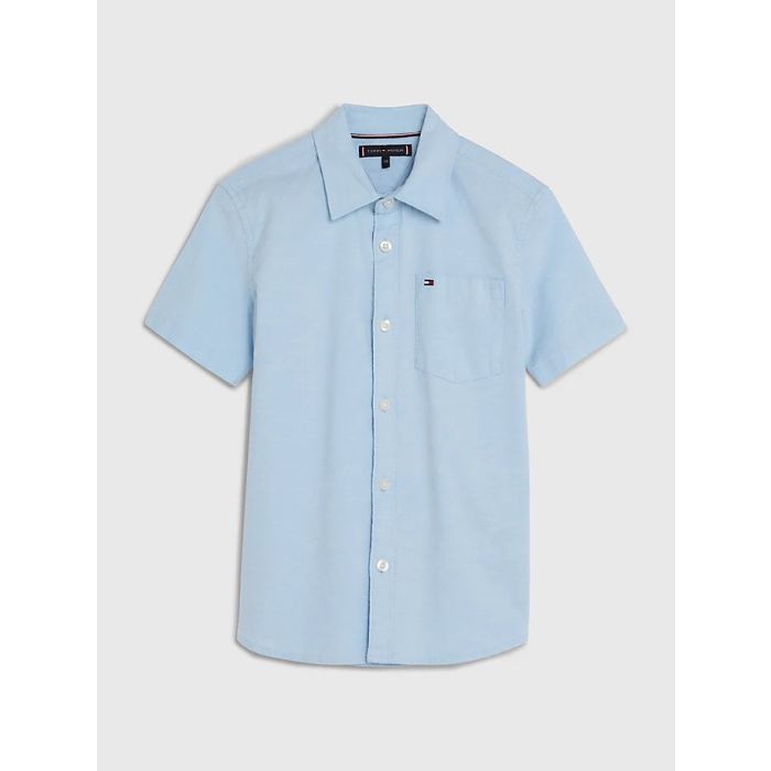 tommy-hilfiger-childrenswear-kauluspaita-stretch-oxford-shirt-vaaleansininen-1