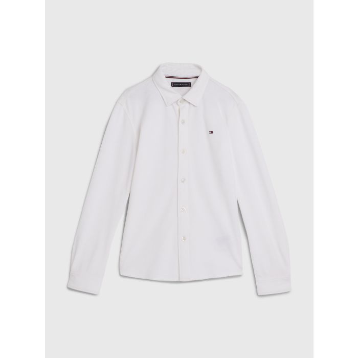 tommy-hilfiger-childrenswear-lasten-paita-stretch-pique-shirt-valkoinen-1