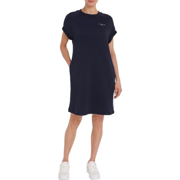 tommy-hilfiger-mekko-1985-mini-corplogo-c-nk-dress-tummansininen-1