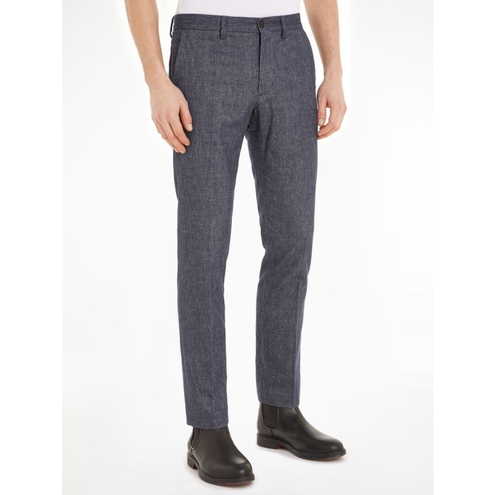 tommy-hilfiger-miesten-housut-denton-brushed-solid-tummansininen-1