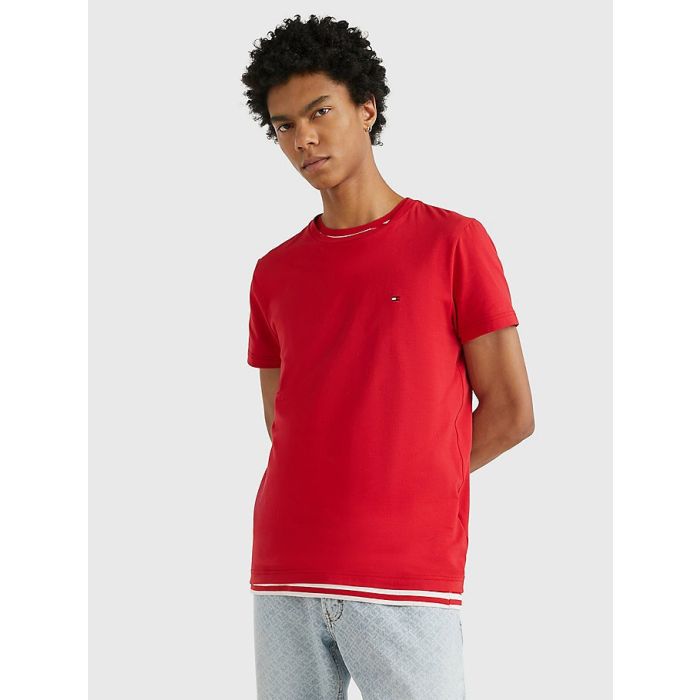 tommy-hilfiger-miesten-t-paita-strech-slim-fit-tee-punainen-1