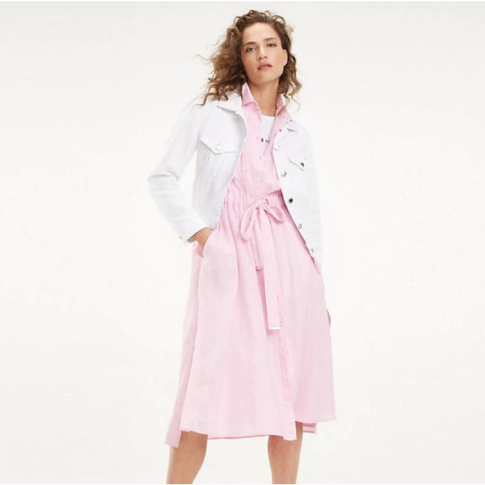Tommy Hilfiger Naisten Farkkutakki Veronica Jacket Valkoinen Kek le