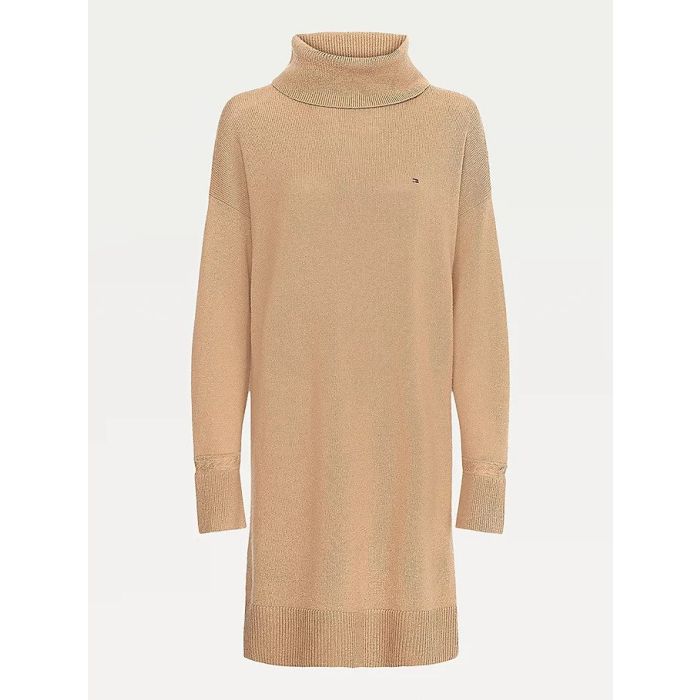 tommy-hilfiger-naisten-neulemekko-softwool-roll-nk-knee-dress-kameli-1