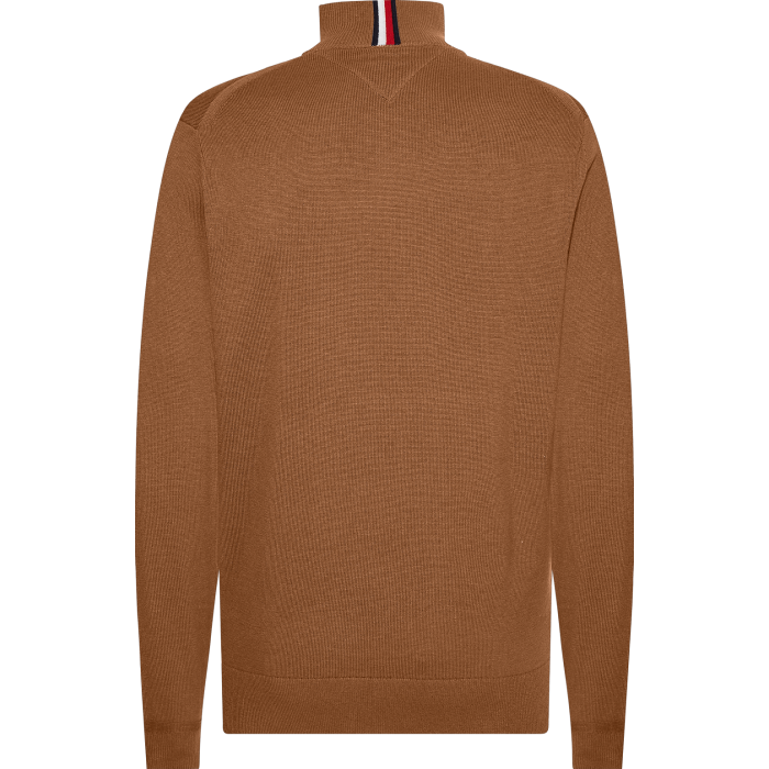 tommy-hilfiger-neule-pima-org-ctn-cashmere-zip-mock-keskiruskea-2