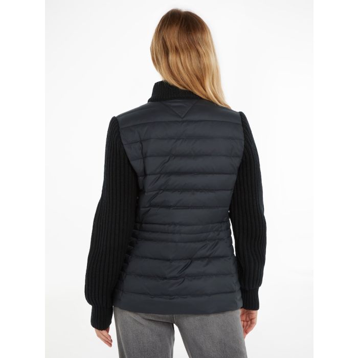 tommy-hilfiger-untuvatakki-knit-mix-down-jacket-musta-2